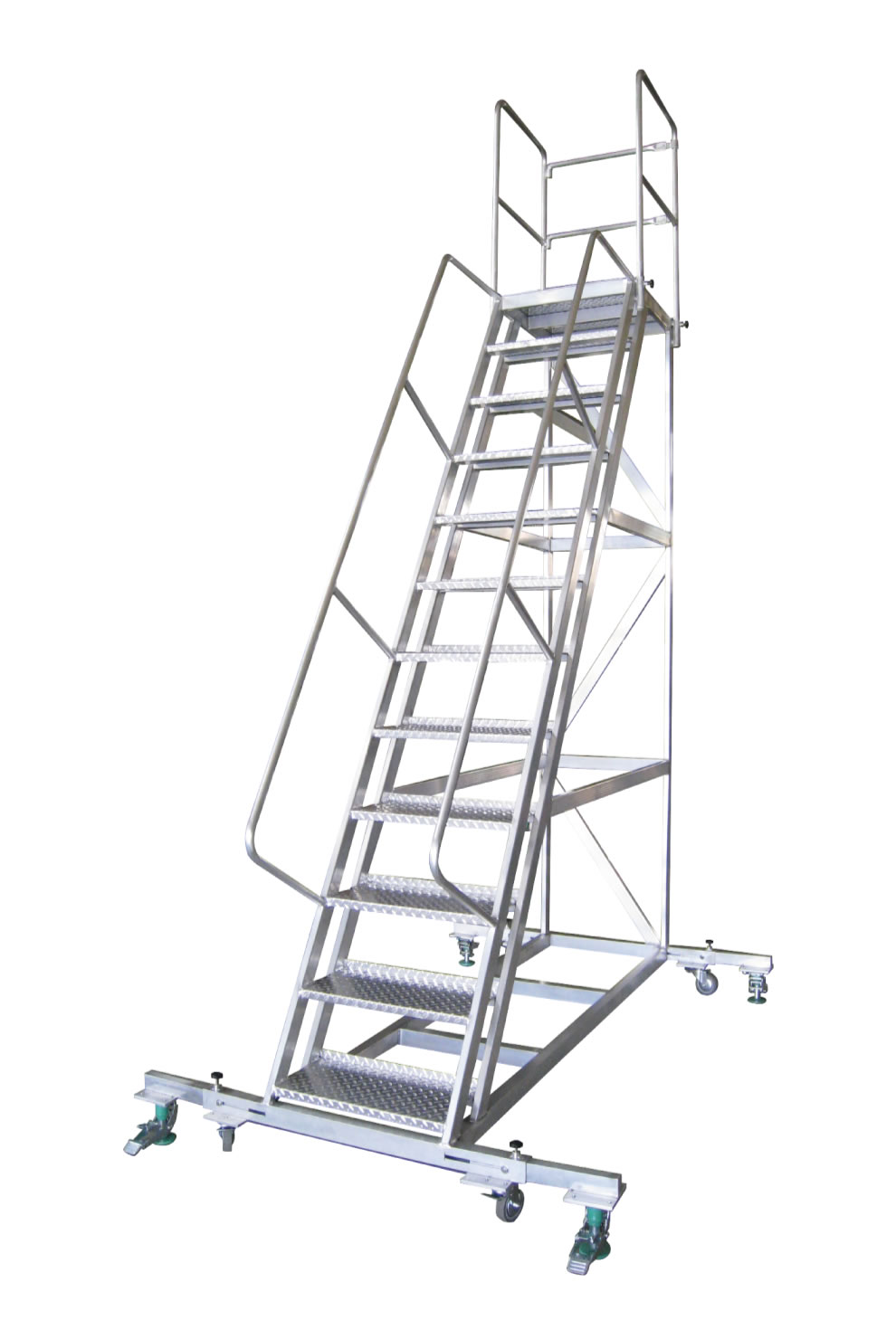 AFU Mobile Platform Ladder-CHIAO TENG HSIN ENTERPRISE CO., LTD.-Specialized  ladders tool,Aluminum ladder,Folding Ladder,Stepladder,Straight  Ladder,Extension Ladder,Household Stepladder,gardening ladder,Special  Ladder and Related spare parts