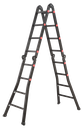 B6 165 (in Black Color) Folding Aluminum Ladder